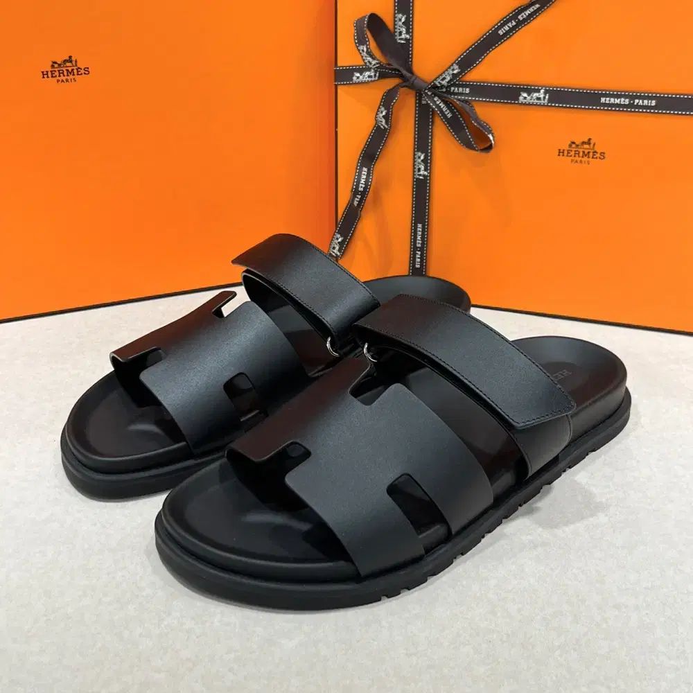 メンズ Hermes シプレ サンダル Classic ブラック