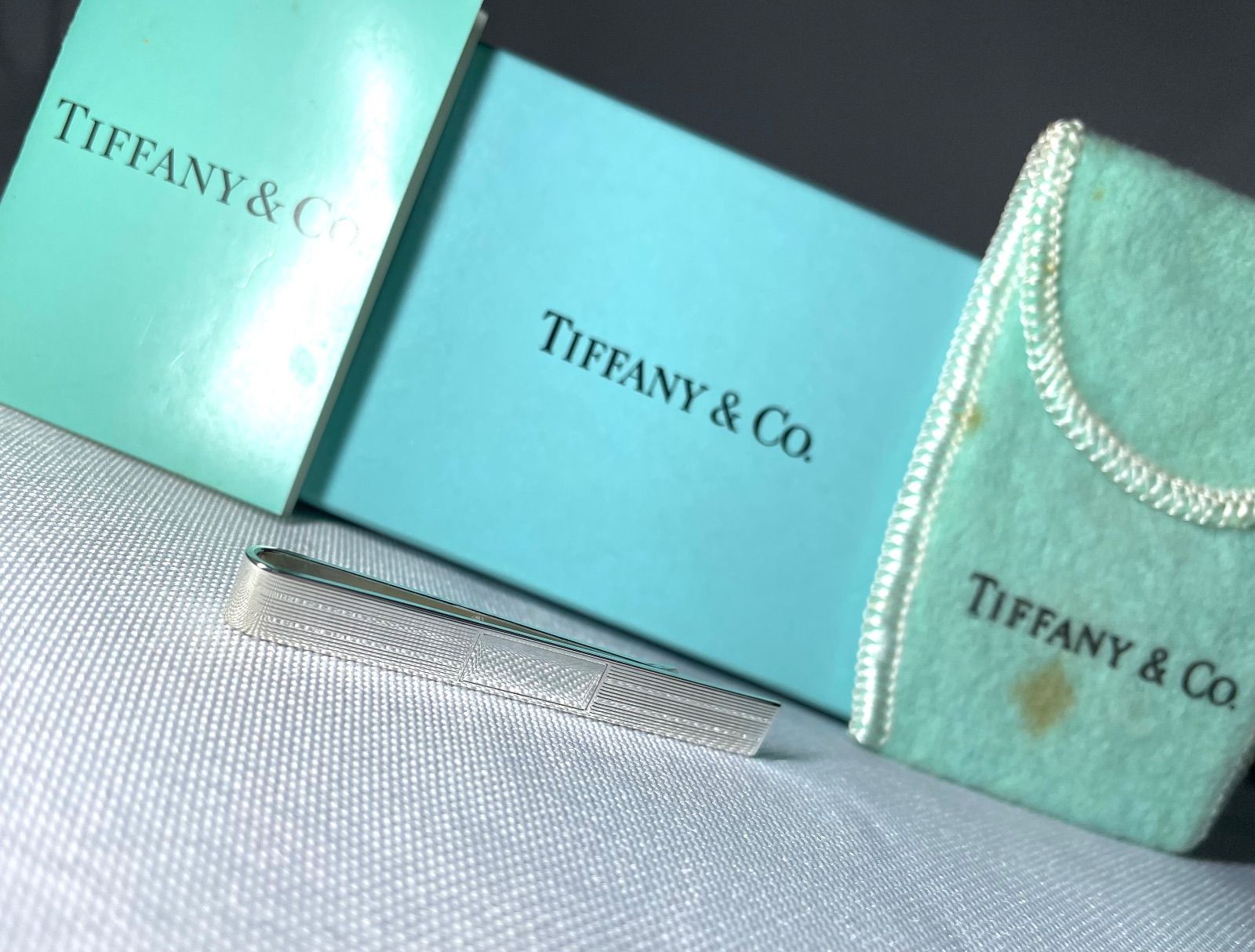 極美品 ティファニー タイピン タイバー ストライプ シルバー925 極美品 ティファニー タイピン タイバー ストライプ シルバー925