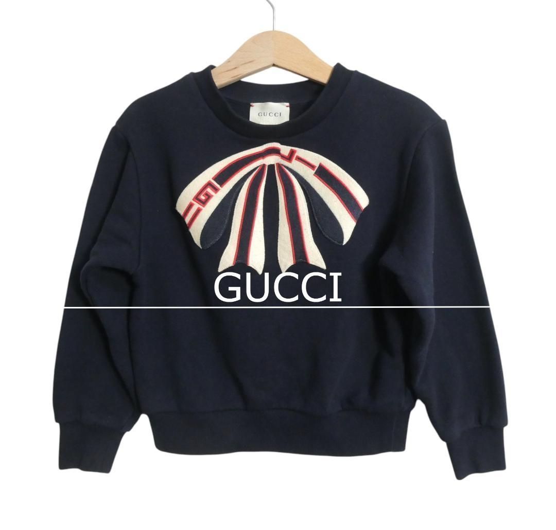 値下げ！[美品]グッチ子供用トレーナー 美品 GUCCI グッチ キッズ サイズ4 約100㎝ 長袖 スウェット