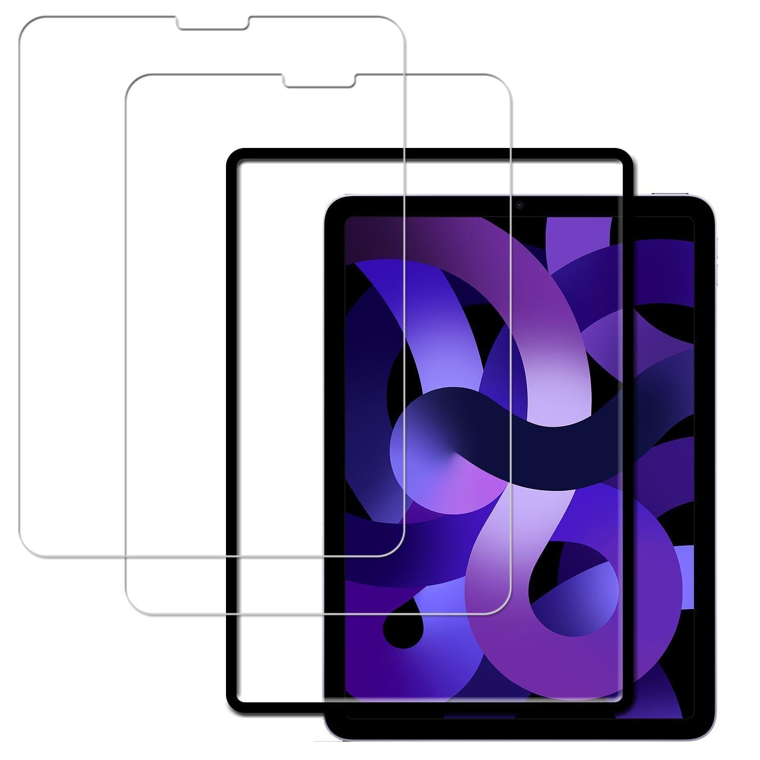 iPad Pro11保護フィルム2枚セットガイド枠付き KPNS 強化ガラス Amazon | 【2枚セット】ガイド枠付き KPNS 日本素材製 強化ガラス ipad