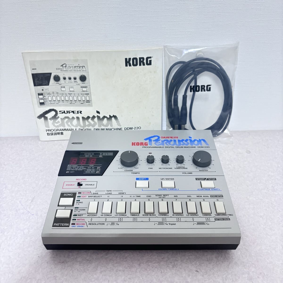 DDM 220 KORG コルグ リズムマシン 音響機器Korg Super Percussion