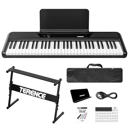 電子ピアノ 61鍵盤 キーボードピアノ 2つの5Wステレオスピー 電子ピアノ 61鍵盤 キーボードピアノ 2つの5Wステレオスピー