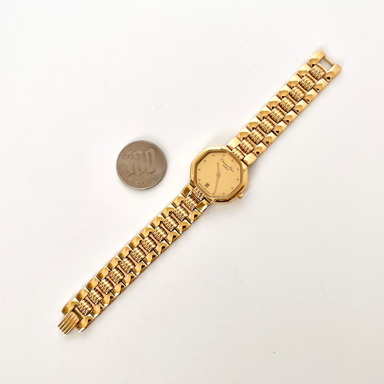 クリスチャンディオール Dior レディース腕時計 磨き済み 電池新品 2006 クリスチャンディオール Dior レディース腕時計 磨き済み 電池新品