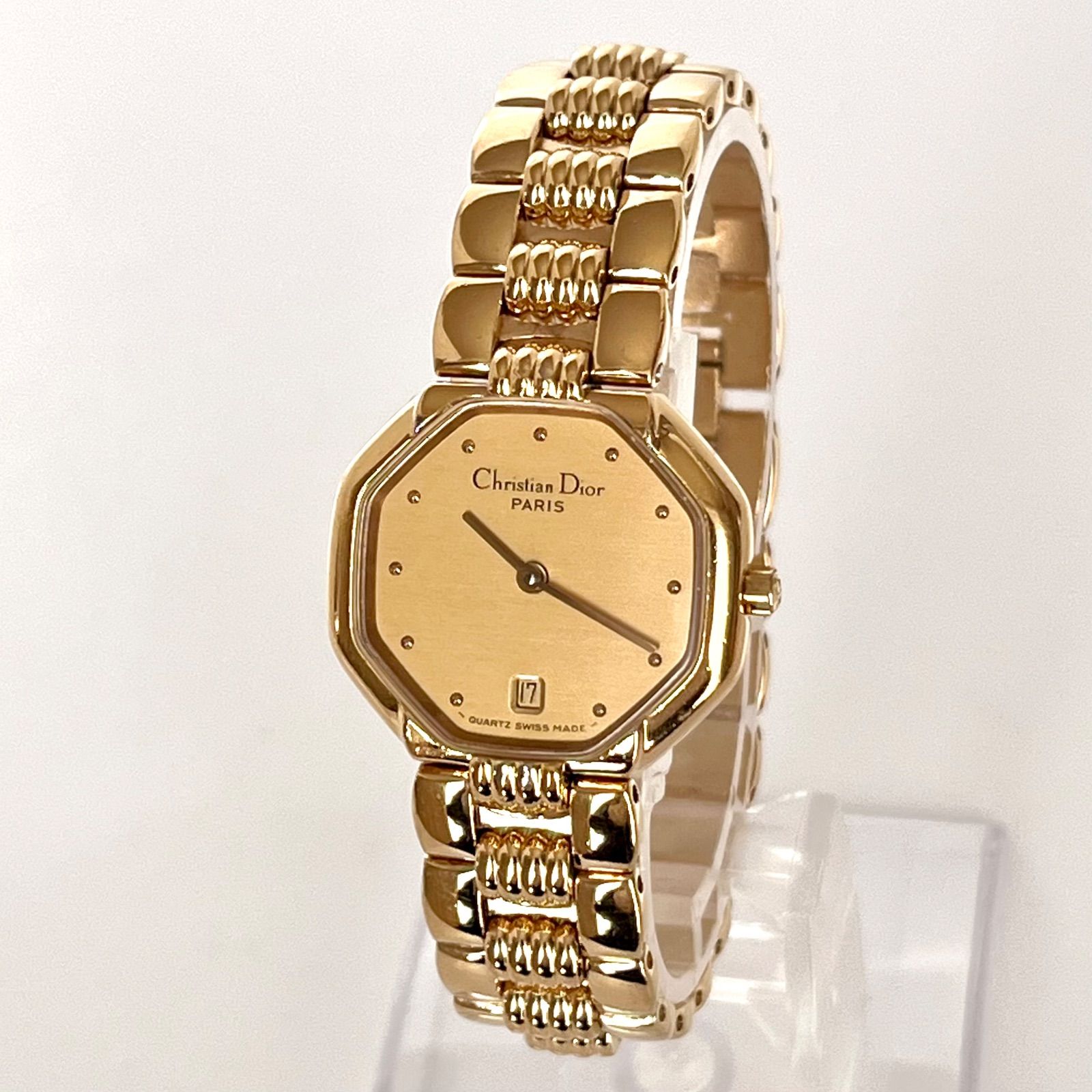 クリスチャンディオール レディース 腕時計 磨き済み 美品】Christian