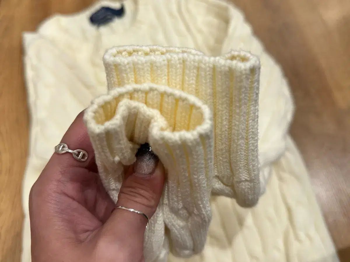 ポロ ラルフローレン ケーブル ニット アイボリー - メルカリ