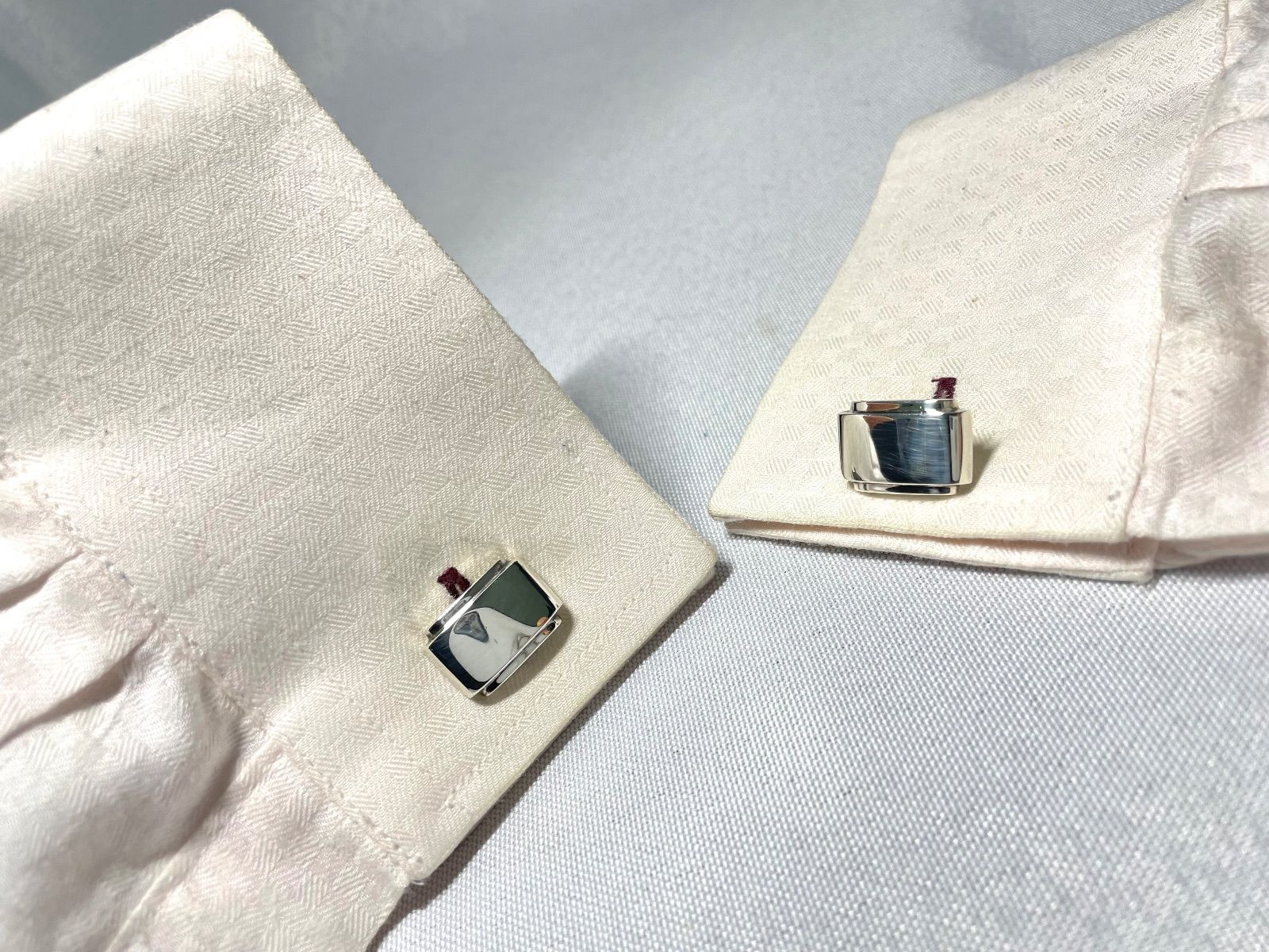 美品 Tiffany ティファニー メトロポリス カフス カフリンクス ボタン