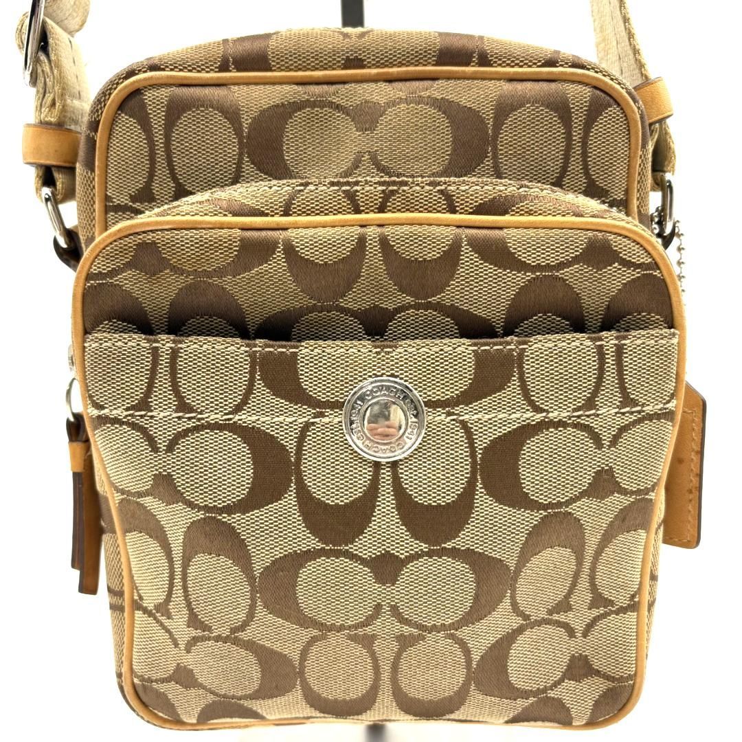 COACH コーチ ショルダーバッグ キャンバス シグネチャー 総柄 