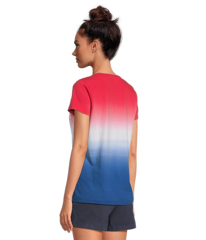 (取寄) ヴィンヤードヴァインズ レディース アーチ ロゴ ショート スリーブ ティー Vineyard Vines women Arch Logo Short Sleeve Tee Lighthouse Red ヴァインヤードヴァインズ レディース トップス シャツ Tシャツ ロゴ