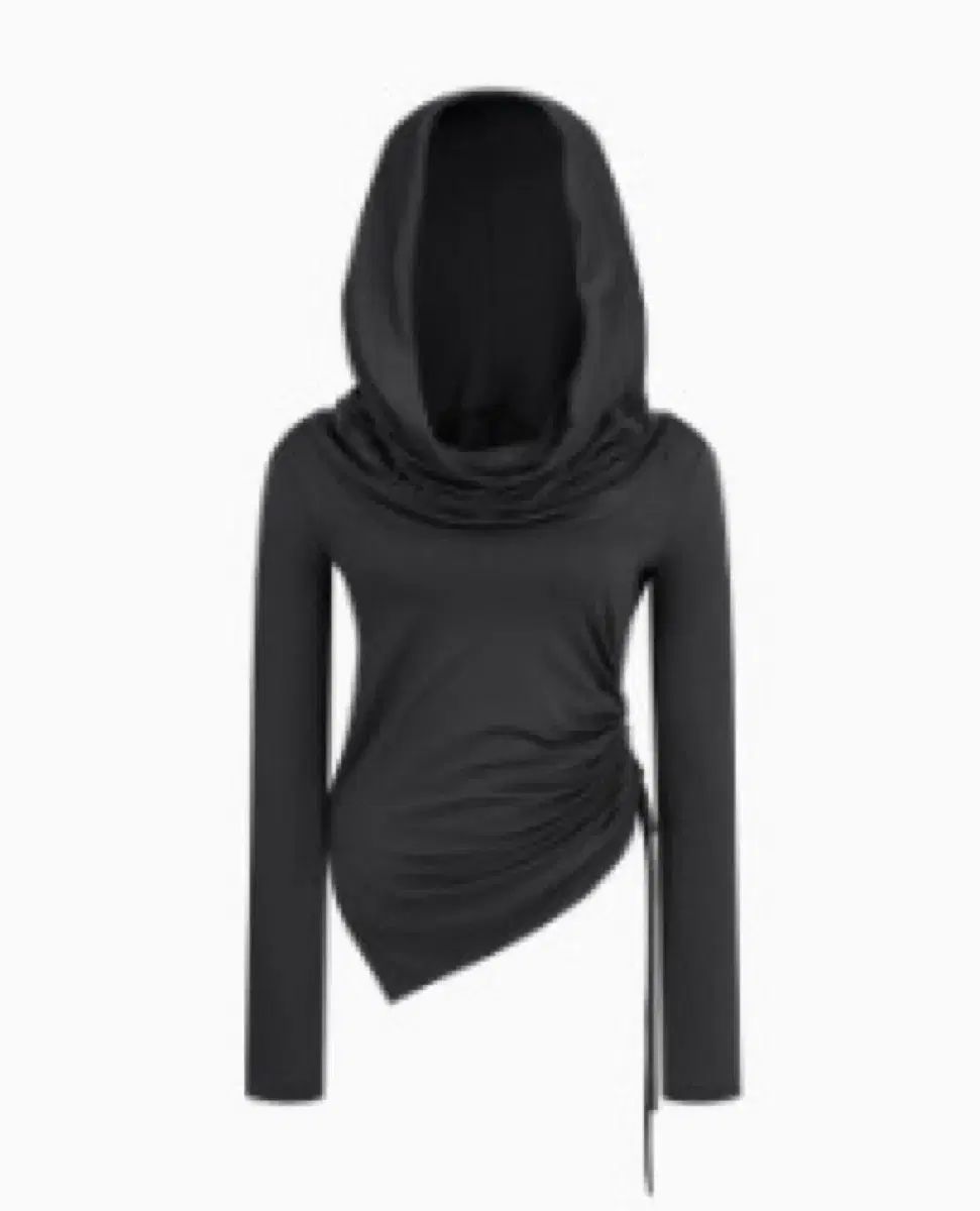 カシコ Cowl Hood Long Sleeve Charcoal