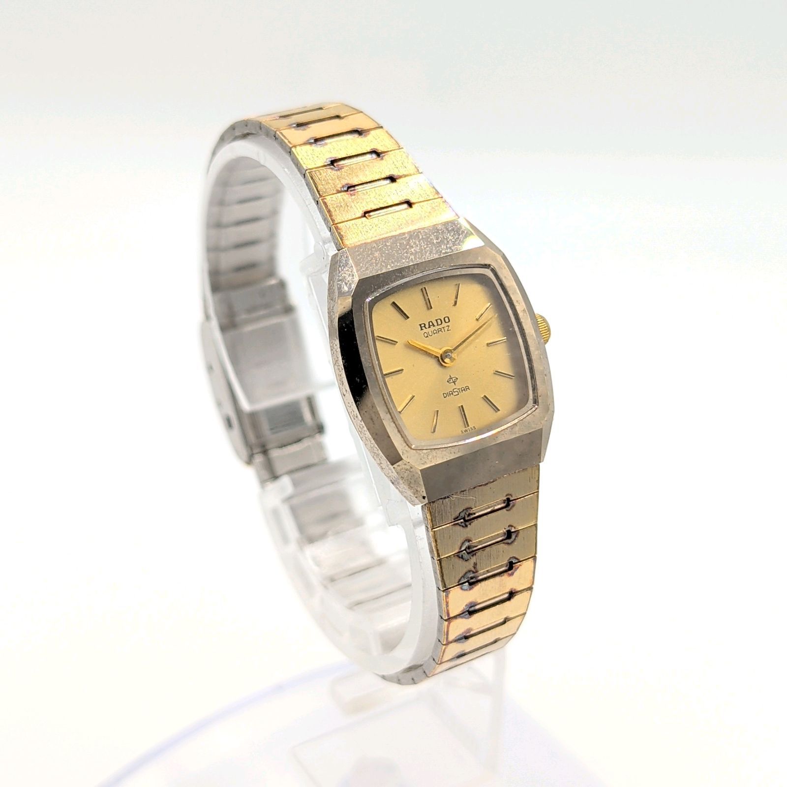 RADO DIASTAR 133.9503.3 Watch Quartz Ladies Gold Square Y2K 00S 3P