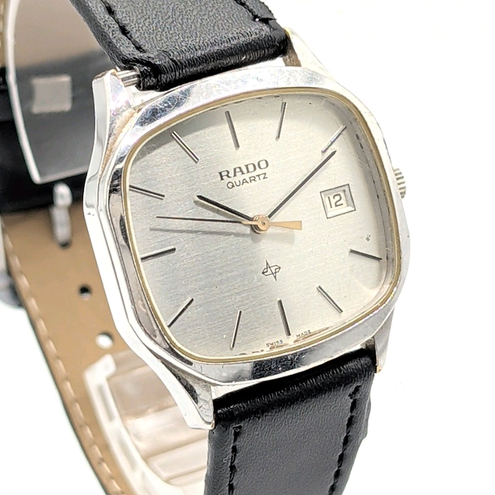 RADO DIASTAR 732.5088.2 Watch QZ Men's Silver Square Date Y2K 00S