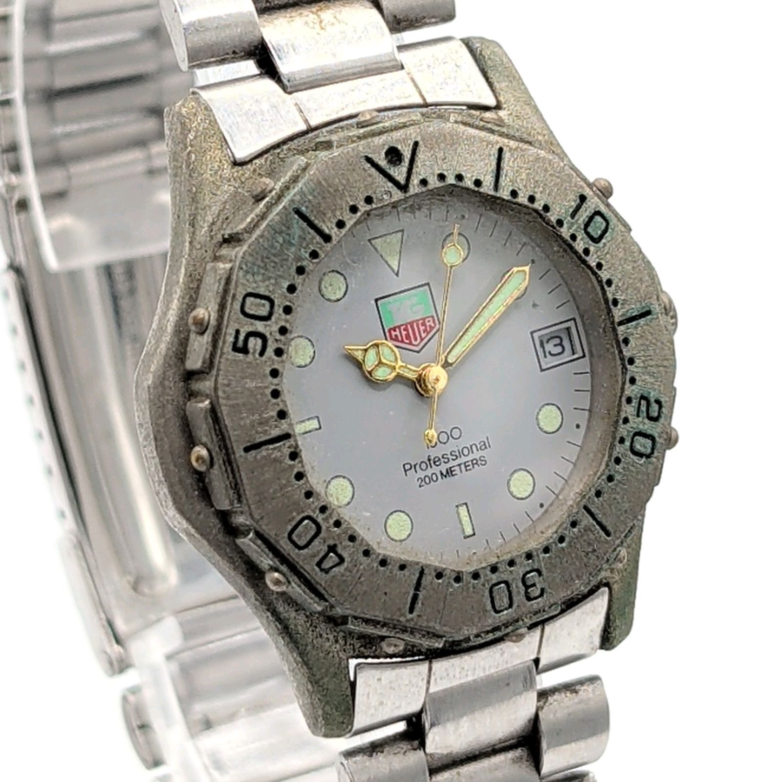 TAG HEUER Professional 1500 Watch quartz Ladies Silver Date 20ATM