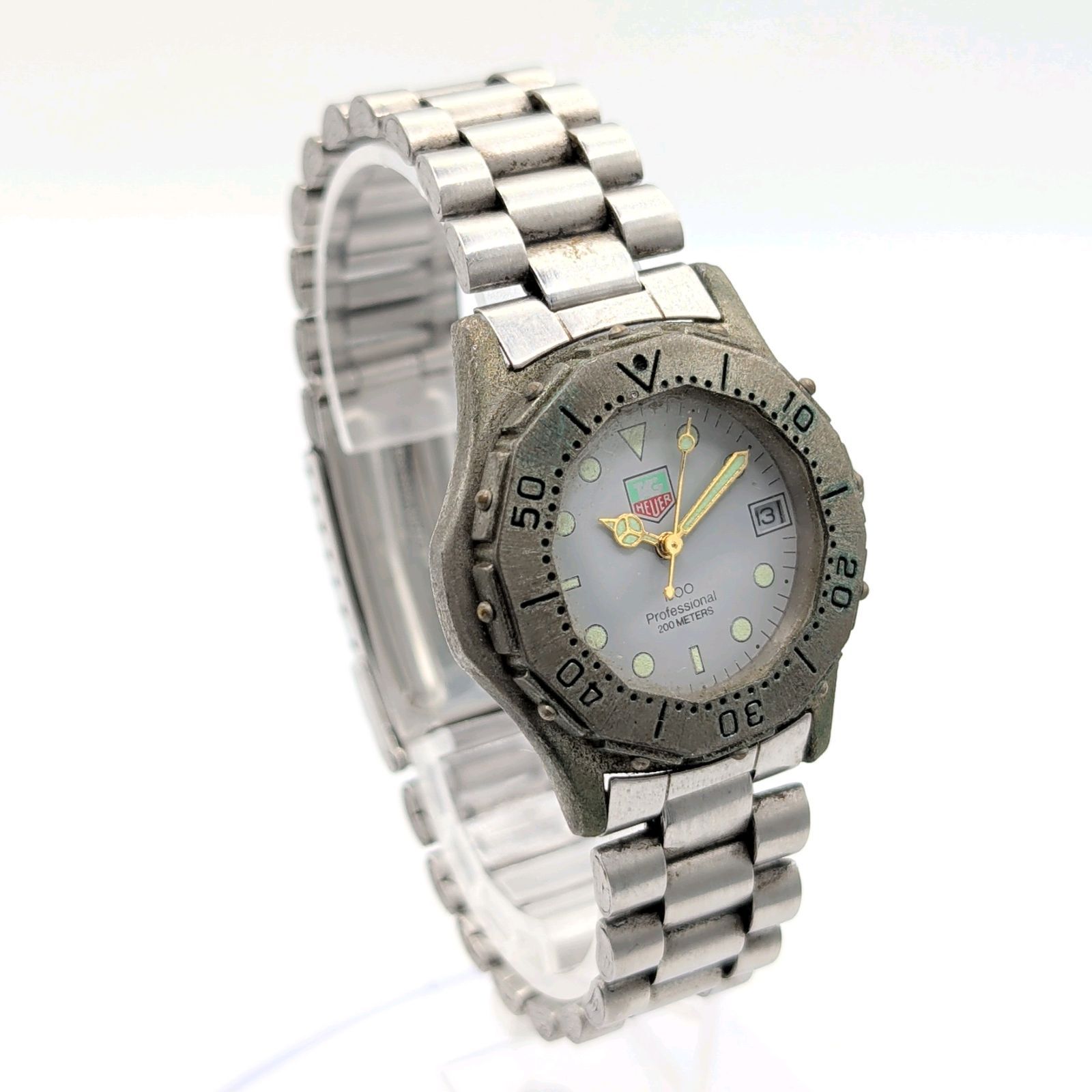 TAG HEUER Professional 1500 Watch quartz Ladies Silver Date 20ATM