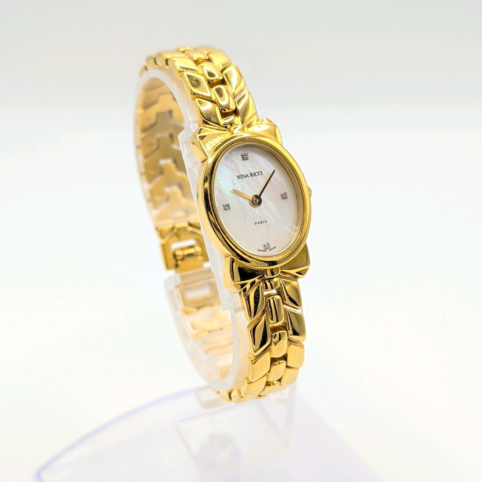 箱付き NINA RICCI ニナリッチ ラウンド レディース 腕時計 クォーツ NINA RICCI ニナリッチ クォーツ レディース腕時計 ブレスウォッチ