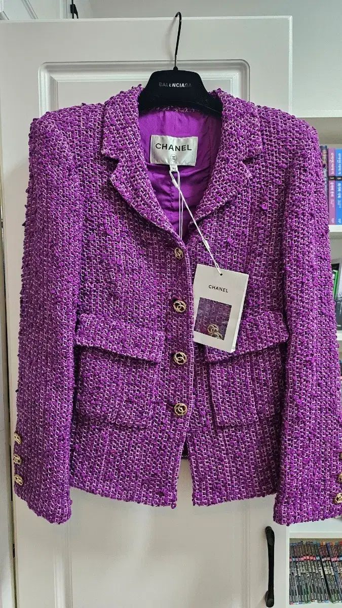 シャネル パープル バイオレット ジャケット - メルカリ
