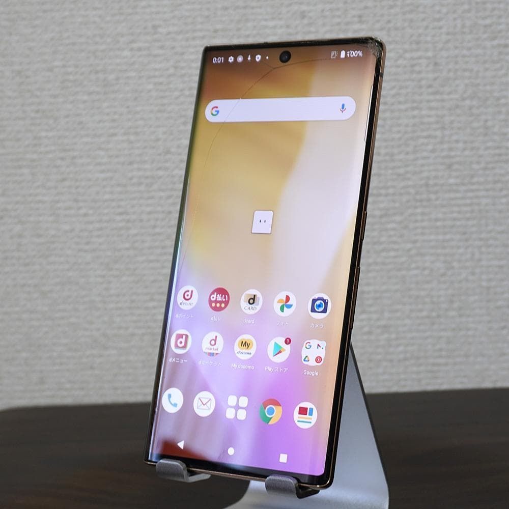 arrows NX9 F-52A ゴールド SIMロック解除済 ドコモ 5G F125 - メルカリ