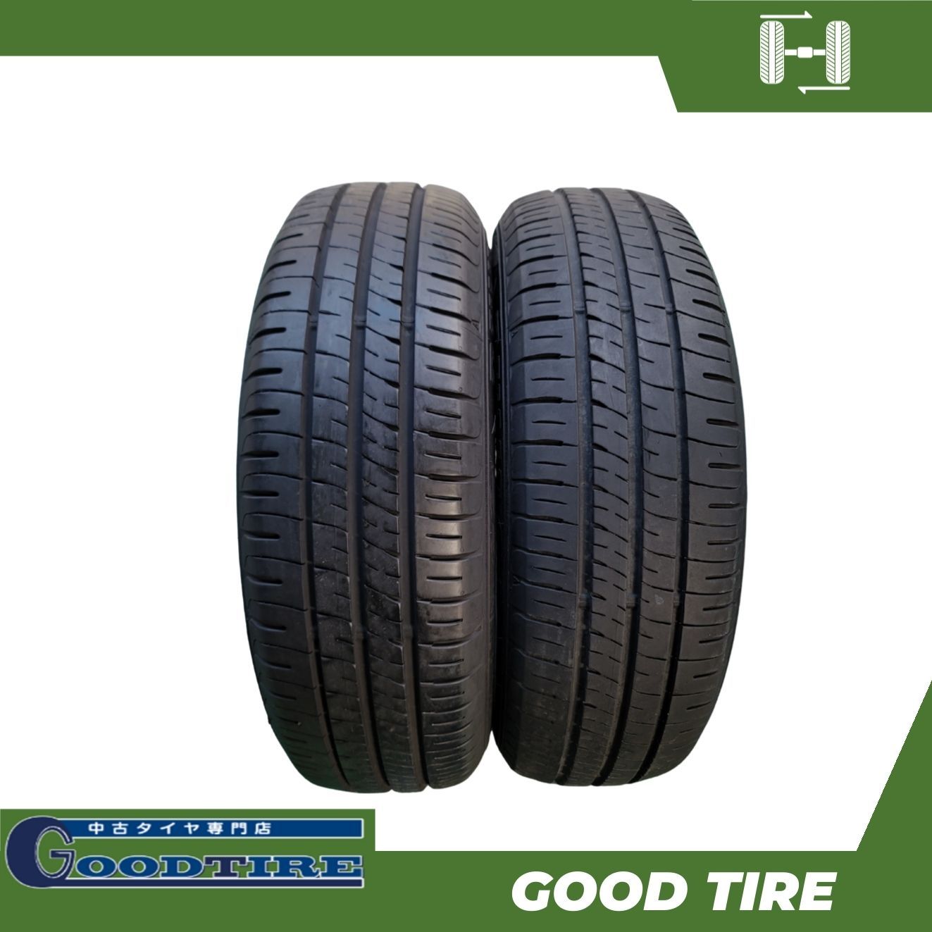 2020年製 8分山程度 ★ 185/65R15 DUNLOP EC204 185/65R15 7.5分山 8分山 ダンロップ ENASAVE EC204 2020年 2024年製