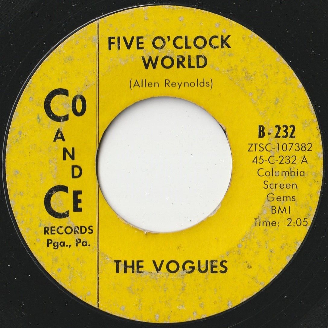 Vogues Five O'Clock World / Nothing To Offer You Co & Ce US B-232