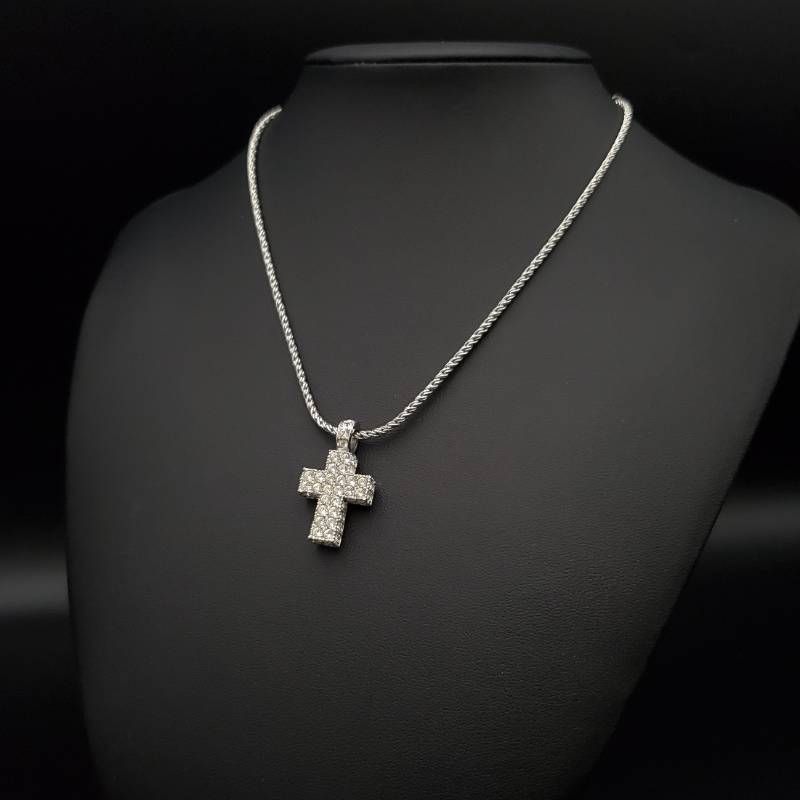 スワロフスキー Swarovski クロス ラインストーン ネックレス SWAROVSKI スワロフスキー ネックレス ペンダント クロス 十字架