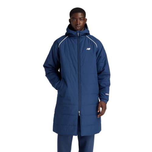 New Balance ブラック 中綿コート フード付き New Balance ブラック