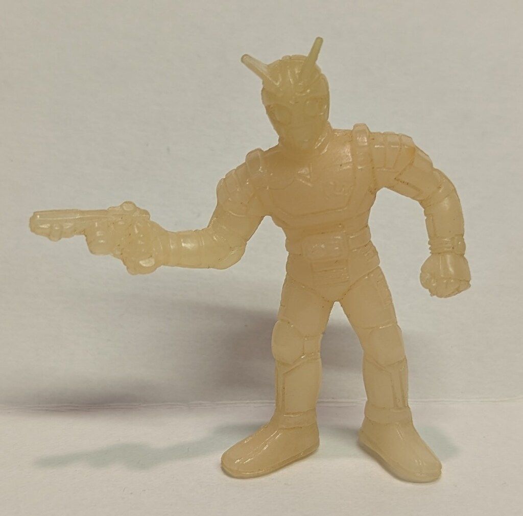 明治チョコスナック仮面ライダーブラックRX第2弾ロボライダー立ち姿消しゴムです！ 明治チョコスナック仮面ライダーブラックRX第2弾ロボライダー立ち姿