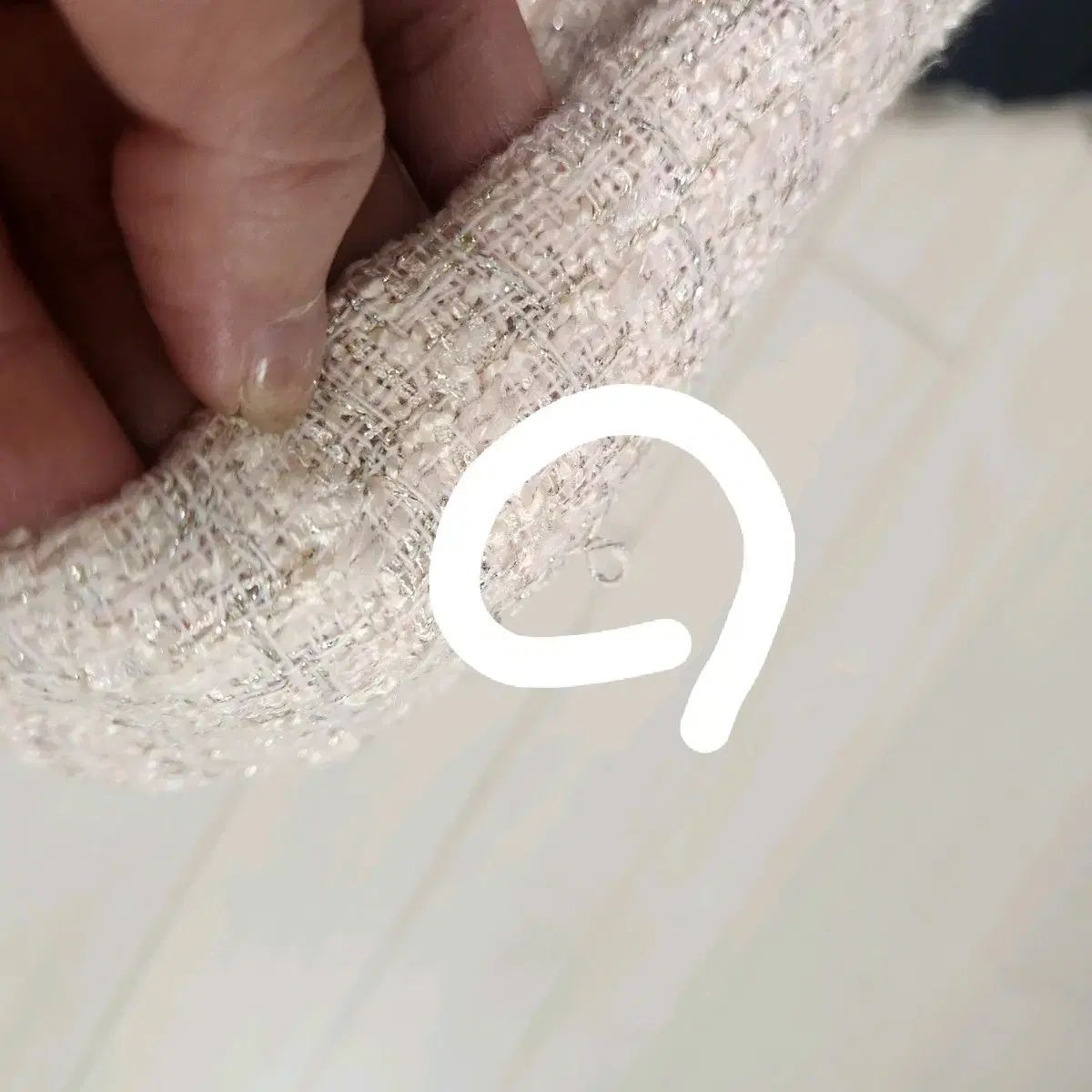  ケネスレディー ツイード ピンク ONE PIECE 長袖 七分袖 ひざ丈ワンピース