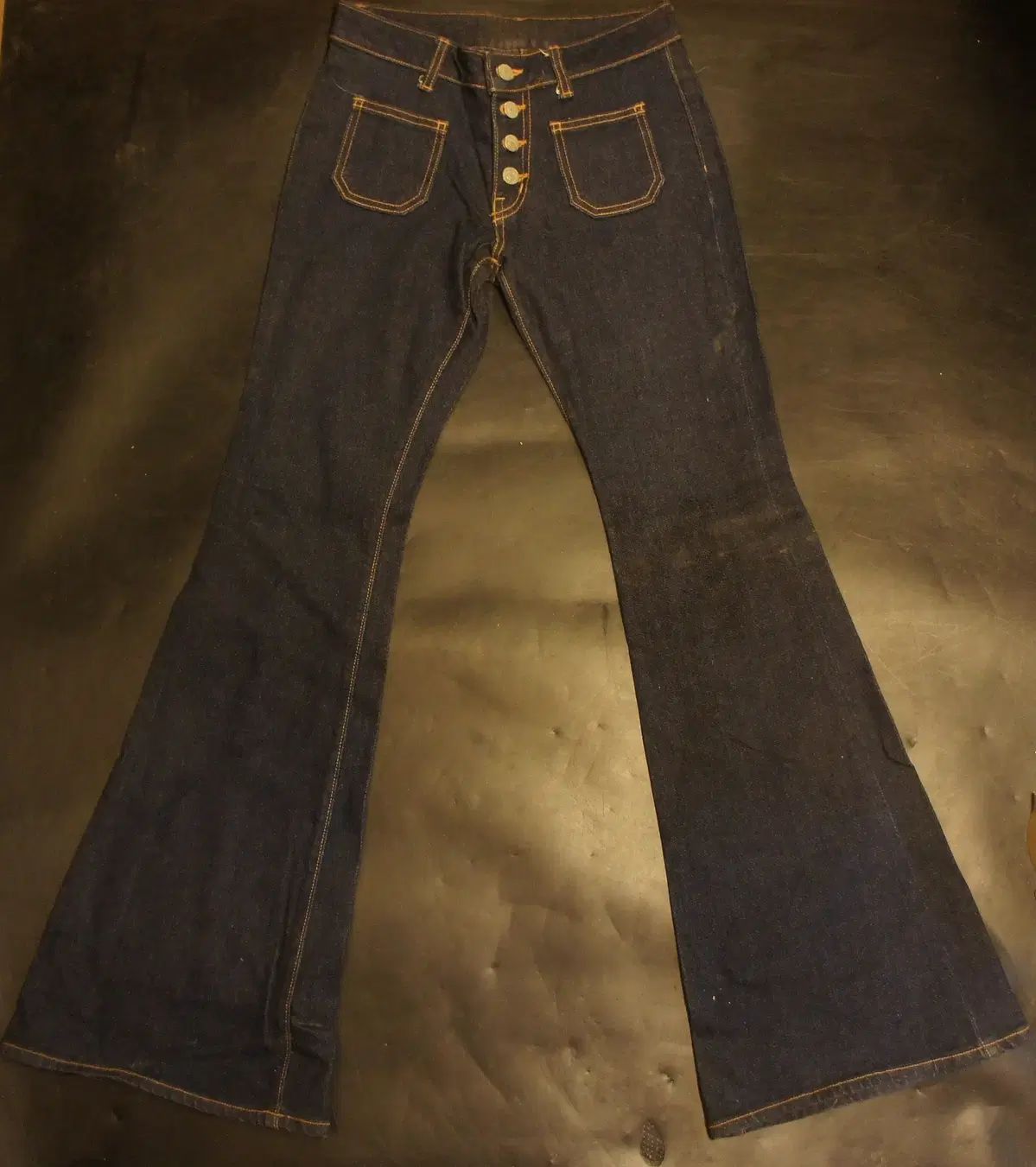 1552ウォッシュデニム ヴィンテージデニムショップ テーパードデニム ヴィンテージデニム ライトブルー インディゴ ストレート LEVI S