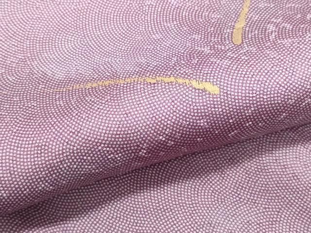 平和屋着物▽訪問着 江戸小紋 鮫小紋柄 草花文 正絹 逸品 CABA8666th