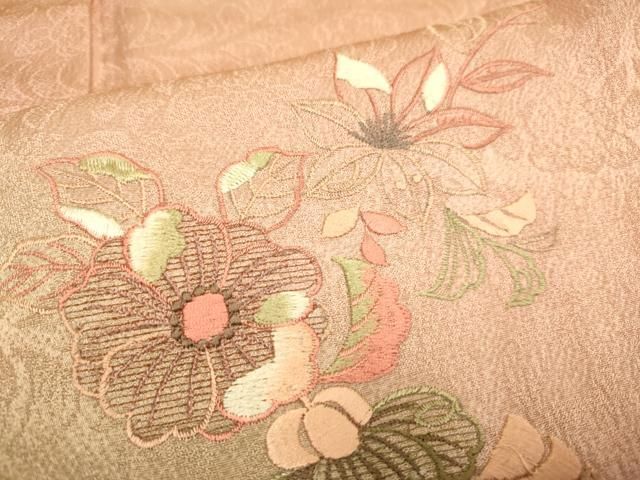 平和屋着物▽訪問着 総刺繍 辻が花 暈し染め 正絹 逸品 未使用