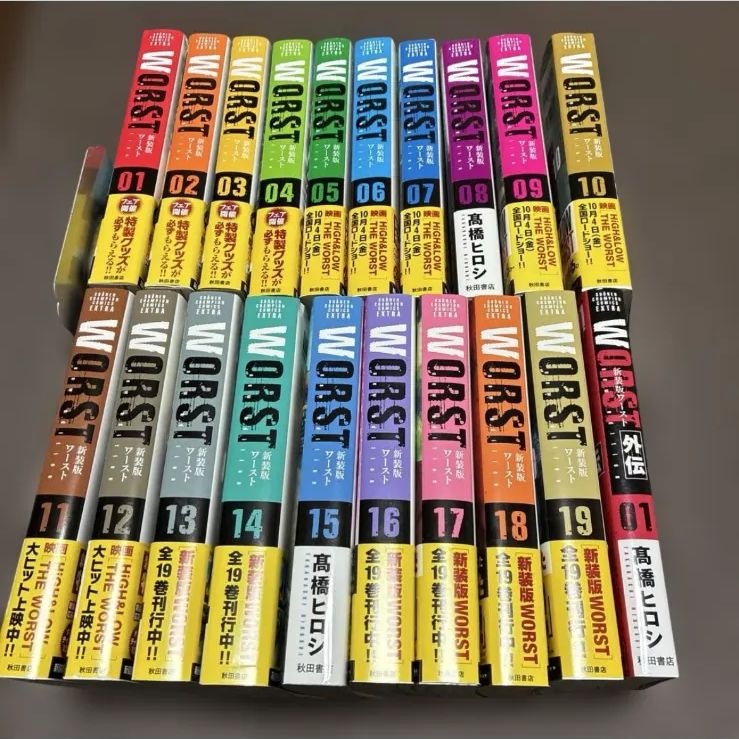 全巻初版】Worst(ワースト)新装版 全19巻完結＋外伝1 20冊セット 髙橋