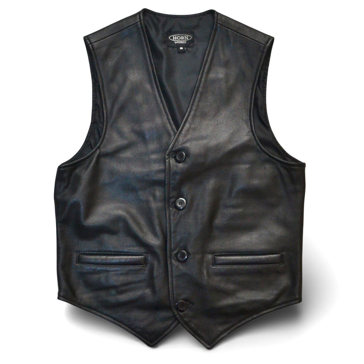 HORN WORKS ホーンワークス LEATHER VEST レザーベスト 本革 サイズM