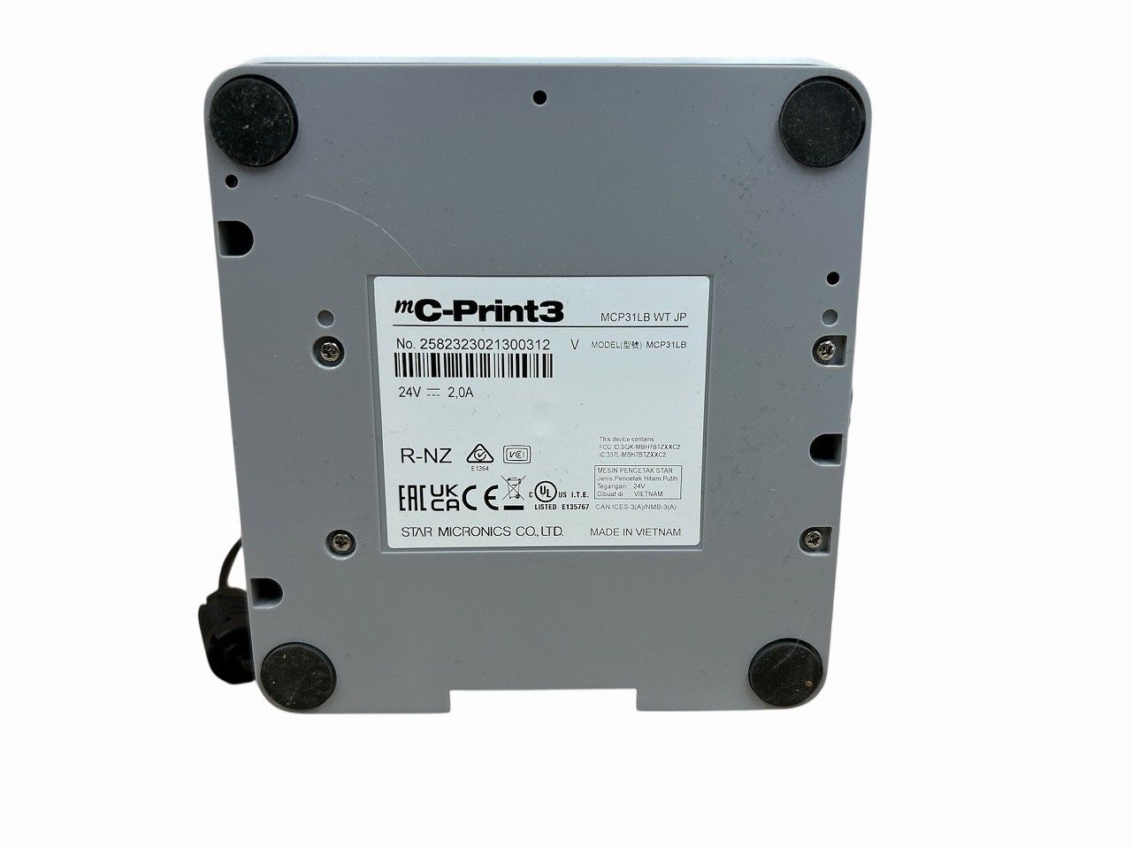 スター精密 mC-Print3 レシートプリンター MCP31L WT ① スター精密