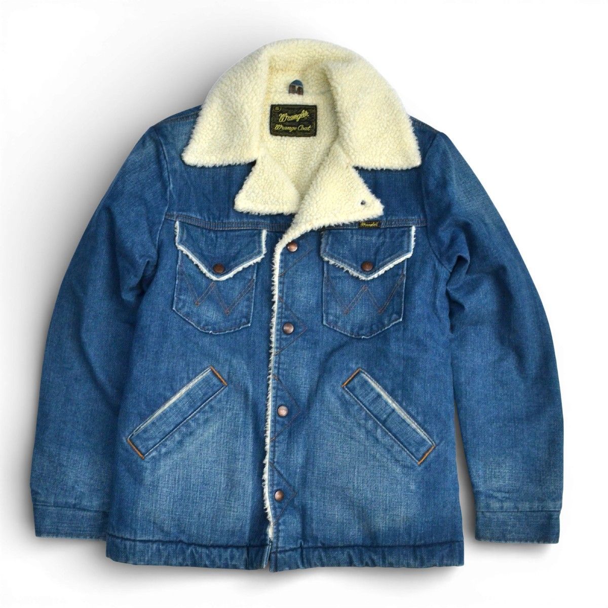 ワコマリア  ラングラー サイズ:M ボアデニムジャケット 中古 BS99 Wrangler ラングラー ランチコート Wrange Coat ボアジャケット デニム