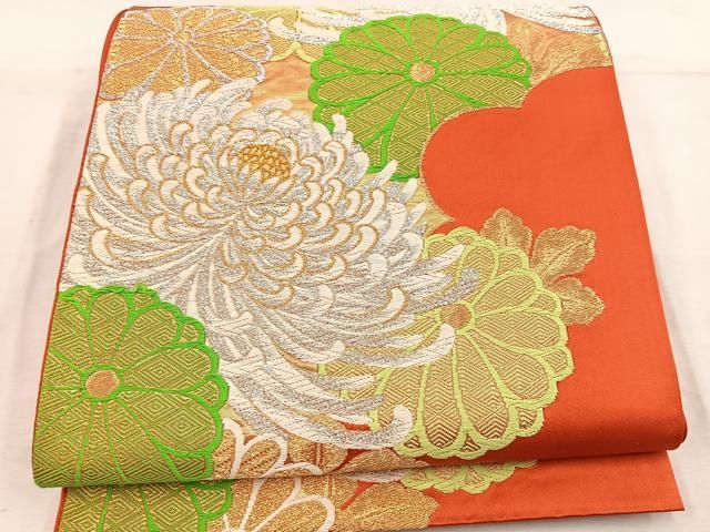 平和屋着物◎六通柄袋帯 乱菊 金銀糸 正絹 逸品 BAAW1610mz - メルカリ