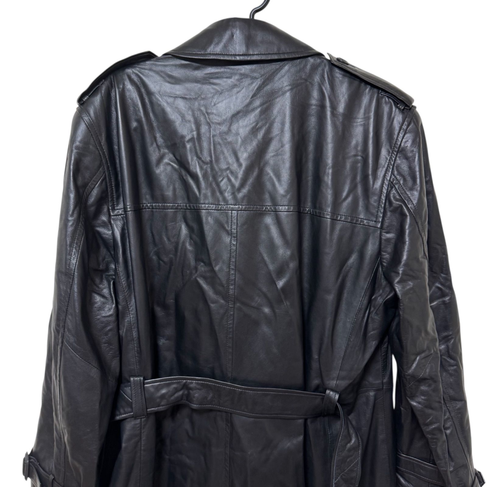 一点商品】BALMAIN バルマン メンズ アウター レザーコート ロング