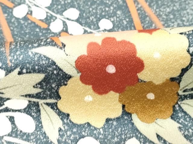 平和屋着物□訪問着 草花文 暈し染め たたき染め 正絹 逸品 DABA5408cd