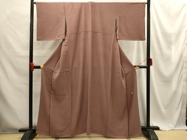 平和屋着物□本草木染作家 圓啓 江戸小紋 縞 正絹 逸品 AABE6073sx