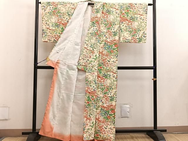 平和屋着物□小紋 枝梅花文 洗える着物 BAAW1816mz - メルカリ