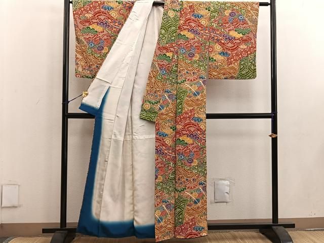 平和屋着物●上質な小紋　市松　正絹　逸品　AABB1302np 平和屋着物□上質な小紋 松竹梅 正絹 逸品 BAAW1827mz - メルカリ