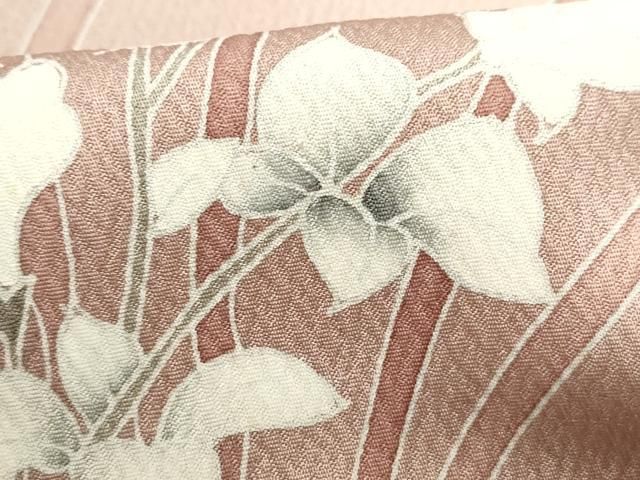 平和屋着物□訪問着 友禅 草花文 暈し染め 正絹 逸品 DABA9046qa