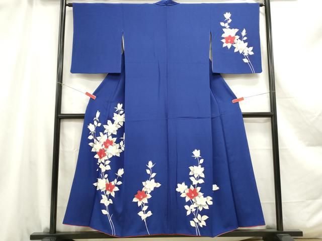 平和屋着物●訪問着　切嵌地紙花文　ロング丈　正絹　逸品　AABD0475fy 平和屋着物□訪問着 手描き 枝花文 正絹 逸品 DABA9047qa - メルカリ