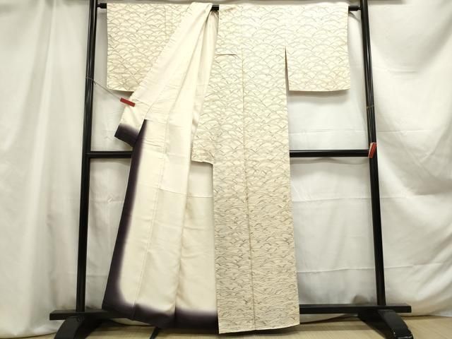 平和屋着物□上質な小紋 文字文 正絹 逸品 AAAS5487ph 平和屋着物▽