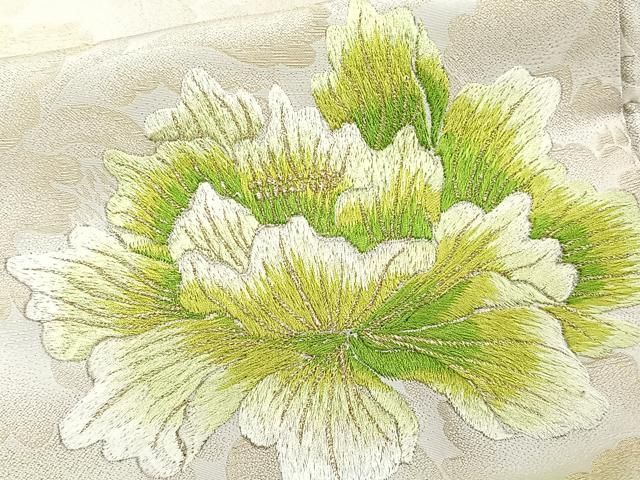 平和屋着物□豪華振袖 刺繍 牡丹 暈し染め 金糸 正絹 逸品 CABB8423xi