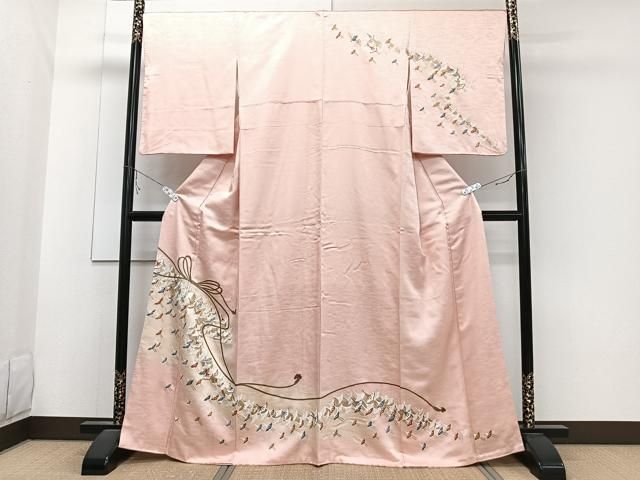 平和屋着物□訪問着 群鶴 暈し染め 金彩 正絹 逸品 CABB8468xi - メルカリ