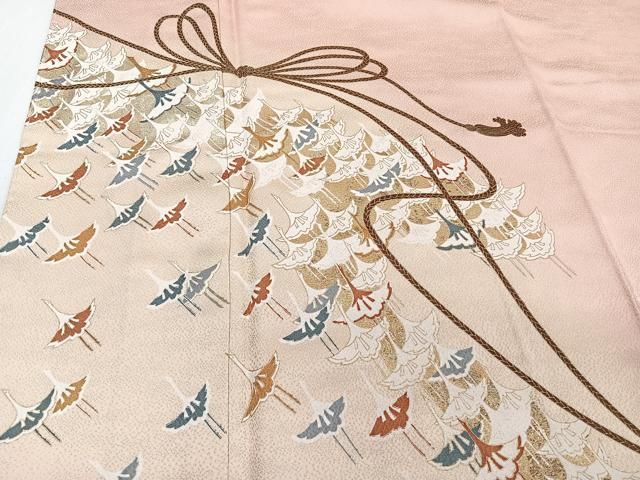 平和屋着物□訪問着 群鶴 暈し染め 金彩 正絹 逸品 CABB8468xi - メルカリ