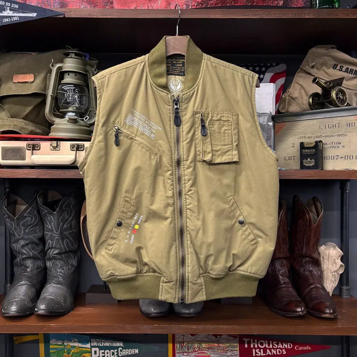 U.S.ARMY AIR FORCE 米軍ベスト SIZE：LARGE」 【公式通販】
