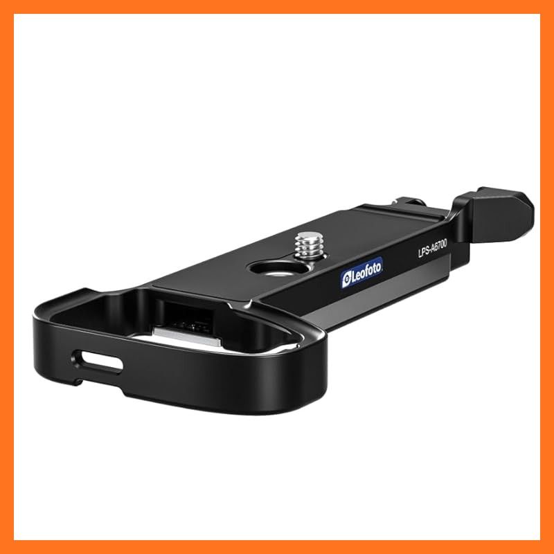 LEOFOTO L型プレートLPS A 6700シルバー ブラケット カメラプレート SONY α6700 アルカスイス互換 アルミ製 横縦位置を切り替えカメラアクセサリー 拡張性高