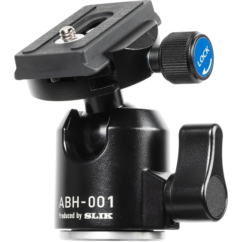  スリック 自由雲台 ABH 001 アルカスイス規格互換 全高90 mm クイックシュータイプ 三脚取付U 1 4 U 3 8両対応 タイ製 三脚 カメラアクセサリー