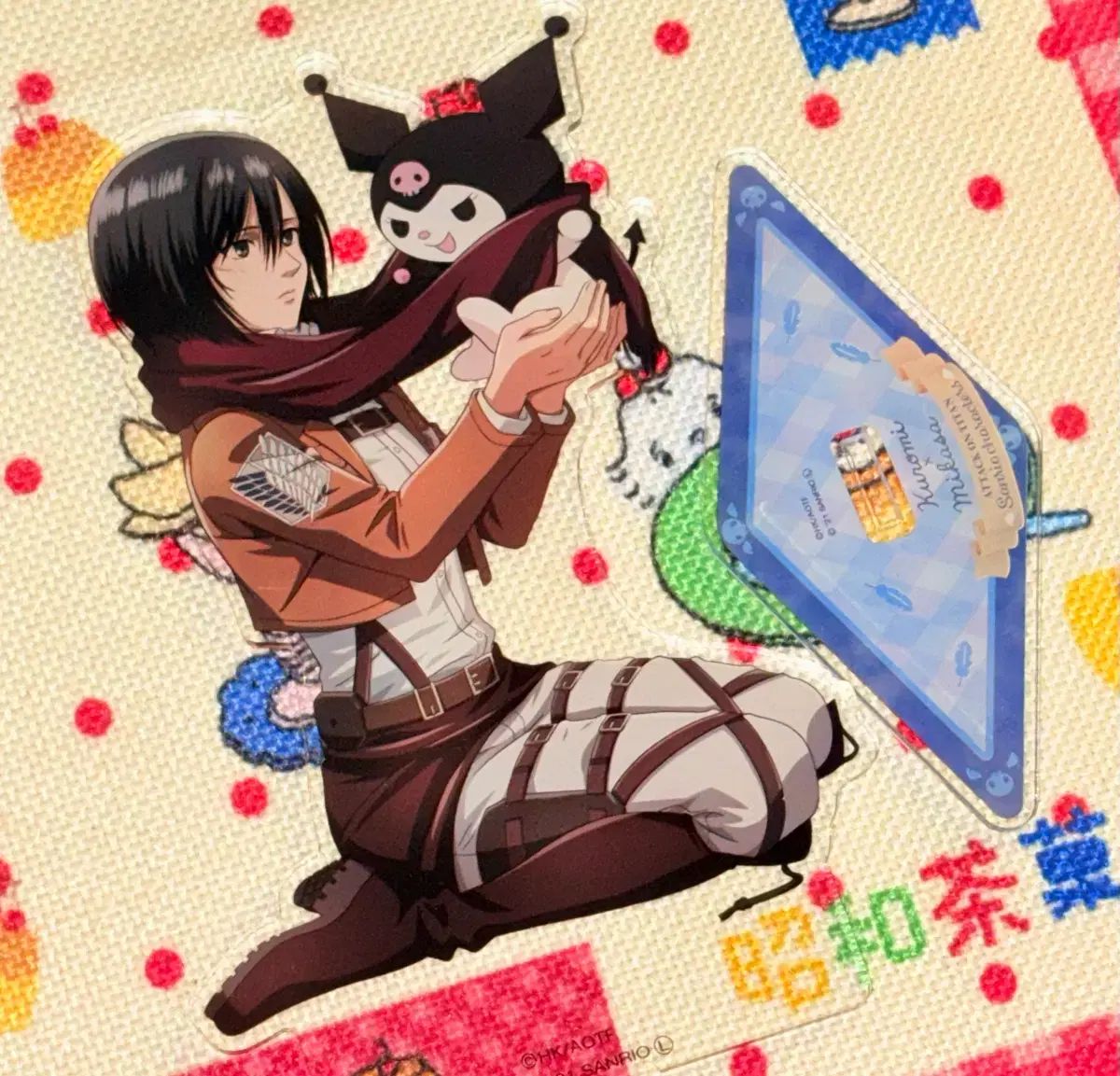 進撃の巨人 Sanrio コラボ ミカサ アッカーマン アクリル スタンド