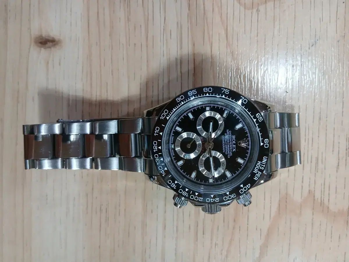 ロレックス デイトナ 黒文字盤 オートマチック 時計
